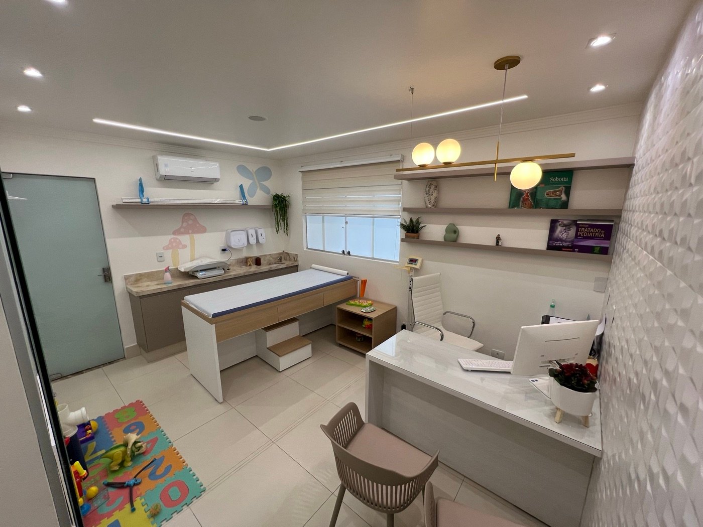 Sala de atendimento na Viva Pediatria